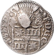 2 Schillings Countermarked, Germany, 1613-1616 reverse image