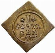 1 Schwaren Trial strike, Germany, 1781 reverse image