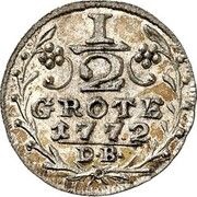 ½ Groten, Germany, 1771-1772 reverse image