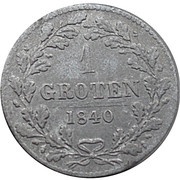 1 Groten, Germany, 1840 reverse image