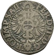 3 Grote, Germany, 1634-1637 reverse image