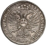 2 Thalers, Germany, 1657 reverse image