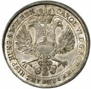 2 Thalers, Germany, 1723 reverse image