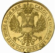 10 Ducats, Germany, 1723 reverse image