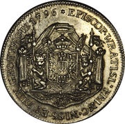½ Thaler - Joseph Christian, Germany, 1796 reverse image