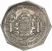 ½ Thaler - Joseph Christian Octagonal Klippe, Germany, 1796 reverse image