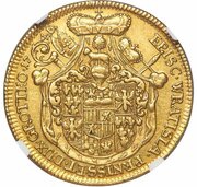 5 Ducats - Philip Gotthard, Germany, 1748 reverse image