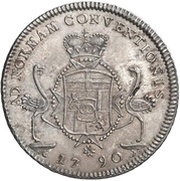 1 Konventionstaler - Charles August, Germany, 1790 reverse image