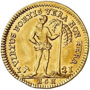 ½ Ducat - Louis Rudolph, Germany, 1718-1728 reverse image