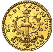 ½ Ducat - Louis Rudolph, Germany, 1726-1727 reverse image