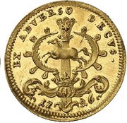 1 Ducat - Louis Rudolph, Germany, 1726-1730 reverse image