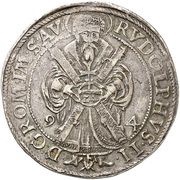 1 Thaler - Wolfgang and Philip II, Germany, 1594-1595 reverse image