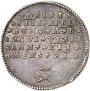 1 Thaler - Philip II Death of Philip II, Germany, 1596 reverse image