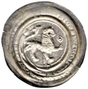 Denier Bracteate - Henry the Lion, Germany, 1142-1195 reverse image