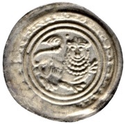 Denier Bracteate - Henry the Lion, Germany, 1142-1195 reverse image