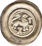 Denier Bracteate - Henry the Lion, Germany, 1142-1195 reverse image