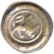 Denier Bracteate - William, Germany, 1195-1227 reverse image