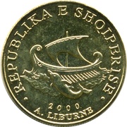 20 Lekë Non-magnetic obverse image