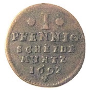 1 Pfennig - Ernest August, Germany, 1691-1692 reverse image