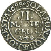 2 Mariengroschen - Ernest August, Germany, 1680-1690 reverse image