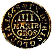 4 Mariengroschen - John Frederick, Germany, 1667-1673 reverse image