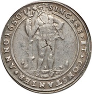 1 Thaler - Christian Louis, Germany, 1643-1665 reverse image
