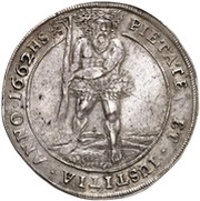 1 Thaler - George William, Germany, 1654-1664 reverse image