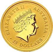 25 Dollars - Elizabeth II 4th Portrait - Australian Nugget - Gold Bullion Coin obverse image