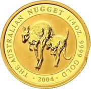 25 Dollars - Elizabeth II 4th Portrait - Australian Nugget - Gold Bullion Coin, Australia, 2003-2004 reverse image