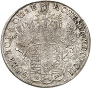 1 Thaler - Ernest August, Germany, 1692 reverse image