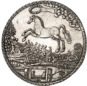 1½ Thaler - John Frederick Harz - Ausbeute - Löser, Germany, 1672 reverse image