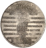 1½ Thaler - John Frederick Death, Germany, 1679 reverse image