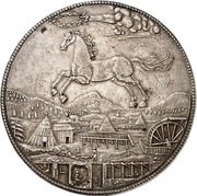 2¼ Thaler - John Frederick Harz - Ausbeute - Löser, Germany, 1677 reverse image