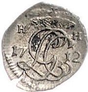 1 Pfennig - George Louis obverse image