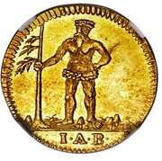 1 Pfenning - George II Gold pattern strike obverse image