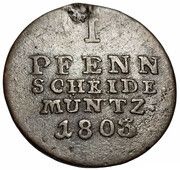 1 Pfenning - George III, Germany, 1761-1806 reverse image