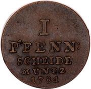 1 Pfenning - George III, Germany, 1780-1802 reverse image