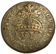 6 Pfennig - George III, Germany, 1763-1764 reverse image