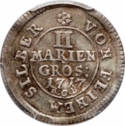 2 Mariengroschen - George I, Germany, 1717-1726 reverse image