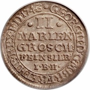 2 Mariengroschen - George II obverse image