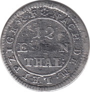 1⁄12 Thaler - George II August, Germany, 1741-1757 reverse image
