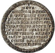 ⅛ Thaler - George I Louis Death of Sophia of Pfalz, Germany, 1714 reverse image