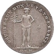 ⅙ Thaler - George III, Germany, 1793-1800 reverse image