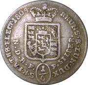 ⅙ Thaler - George III, Germany, 1802-1804 reverse image