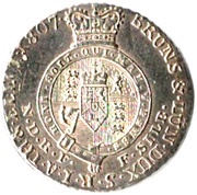 ⅙ Thaler - George III, Germany, 1807 reverse image