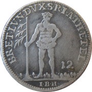 ⅓ Thaler - George II, Germany, 1737-1760 reverse image