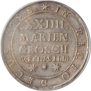 24 Mariengroschen - George I, Germany, 1698-1699 reverse image