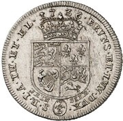 ⅔ Thaler - George II, Germany, 1730-1740 reverse image