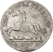 ⅔ Thaler - George II August, Germany, 1740-1760 reverse image