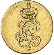 ¼ Ducat - George II obverse image